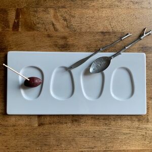 Fortessa "Fortaluxe" 4-Well Appetizer Plate | Porcelain | Made in Germany